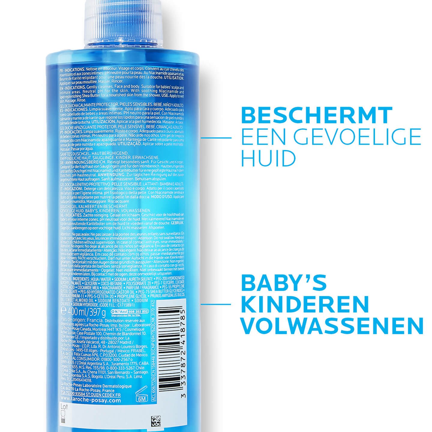 La Roche Posay ProductPage Eczema Lipikar Gel Lavant 200ml 33378724187